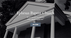 Desktop Screenshot of ephesusbaptistchurch.org